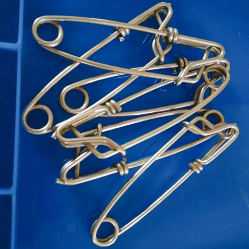 

10pcs Not Easy To Deform Tension Is Large Hanging Crab Silver Fishing Net Hook Durable Thick Heavy And Durable Cage Hook