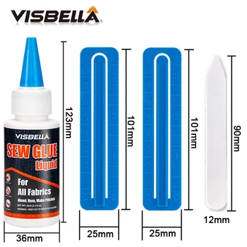 

Sew Liquid Bonding Glue Repair Kit for Cloth Textile Natural Fabric Glue 60ml