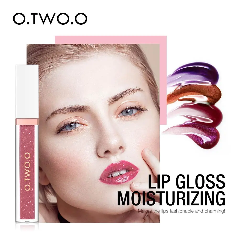

NEW Make up O.TWO.O 7 Colors Long-Lasting Moisturizing Lip Gloss Tube Liquid Clear Glitter Lip Stain Face Beauty Cosmetic TSLM1