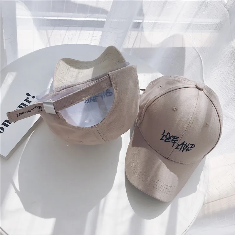 SP& CITYWinter, Корейская версия, Вельветовая бейсбольная шляпа с буквенным принтом, женская уличная шапка для отдыха, Студенческая шапка с гусиным язычком, однотонная шапка Джокера - Цвет: LIVEAND Kaki