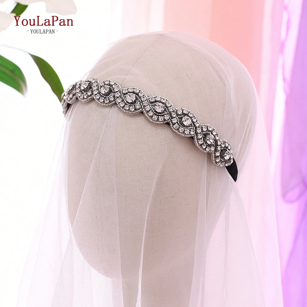 YouLaPan S28-FG, модные роскошные блестящие стразы, повязка на голову, свадебный камень, повязка на голову, женские аксессуары для волос, барокко, повязка на голову