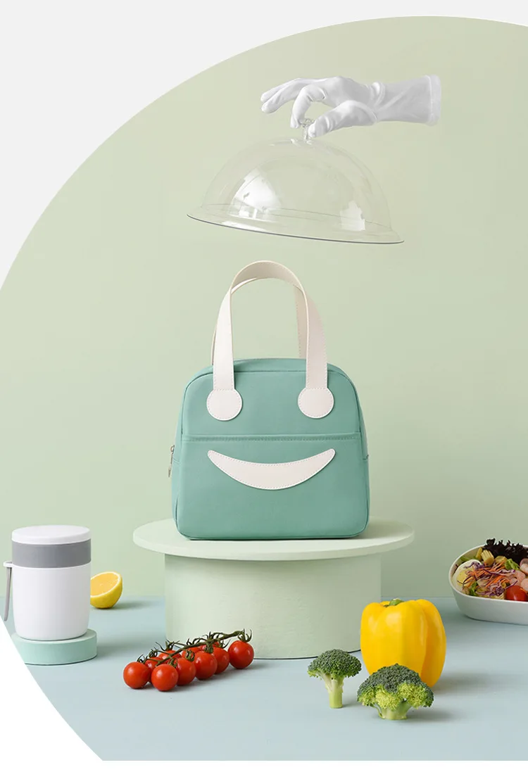 Portable lunch bag insulated refrigerated food safety warm lunch bag girls warm food picnic ladies 1 PCS lunch bag cooler bag