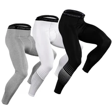 Мужские Компрессионные спортивные леггинсы, мужские лосины для бега, эластичные штаны для футбола, йоги, гимнастики, обтягивающие леггинсы для бега