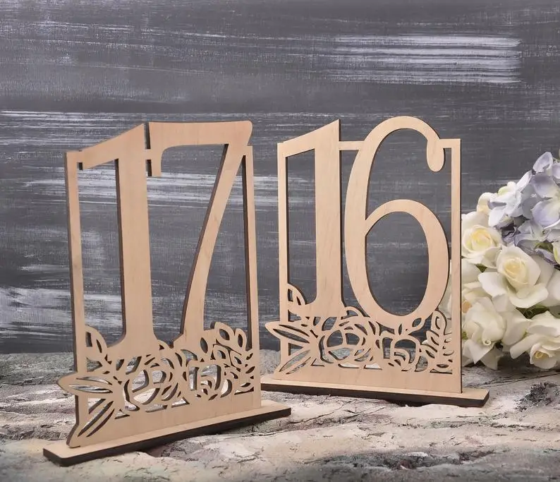 １－wedding table numbers. wedding table number