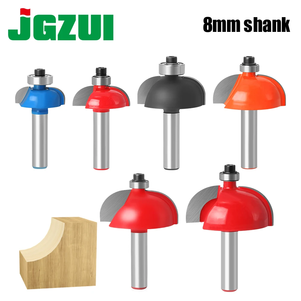 1pcs/set High Quality Cove Bit With Bearing 8mm shank Cove Edging and