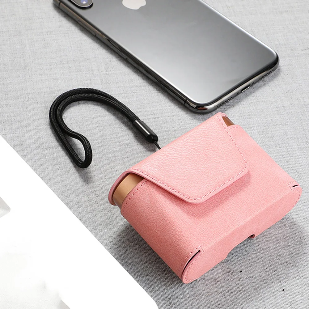 JINSERTA Magnetic Leather Case for WF-1000XM3 Bluetooth Headset PU Leather Cover Protector for WF-1000XM3 Full Body Protection - Цвет: Pink