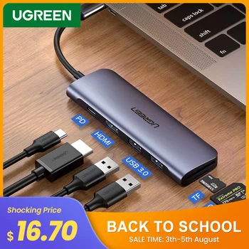 Ugreen USB C HUB Type C to Multi USB 3.0 HUB HDMI Adapter Dock for MacBook Pro Huawei Mate 30 USB-C 3.1 Splitter Port Type C HUB data frog hdmi type c adapter for nintend switch hub usb c to hdmi mini dock station hd transfer for macbook xiaomi laptop phone