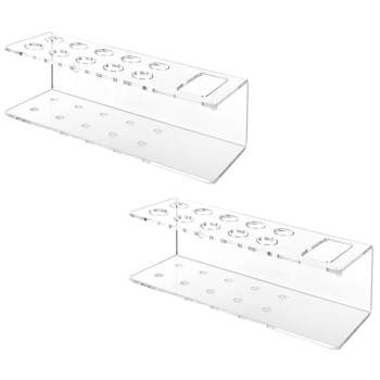 

High Quanlity-Wall-Mounted Clear Acrylic 10-Slot Dry Erase Marker Holder, 6 Slot Clear Eraser Marker Organizer for Office School