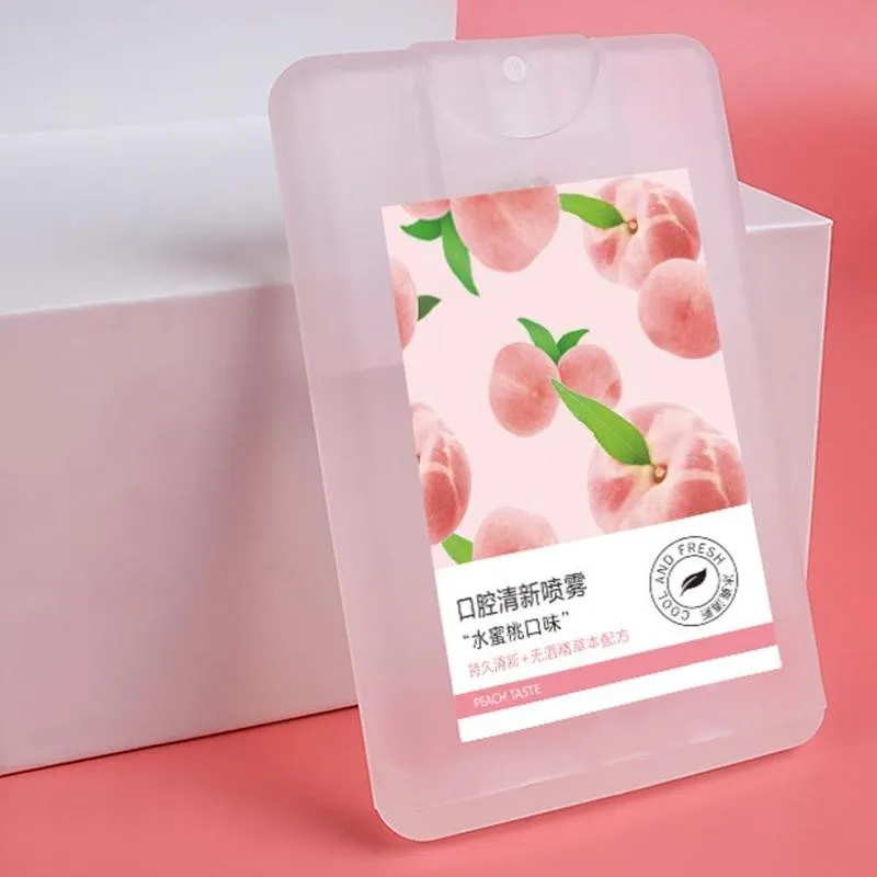Honey Peach Spray Breath Freshener Mouth Spray Odor Treatment Spray Refresher Fresh Breath Remove Bad Breath Smoke