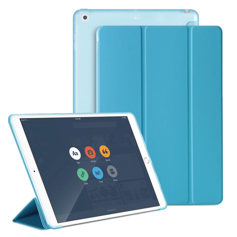 ipad компьютер 9,7 дюймов водонепроницаемый анти-капля улучшенная версия три раза планшет кобура для ipad 9,7 чехол ipad 9,7 - Цвет: Blue