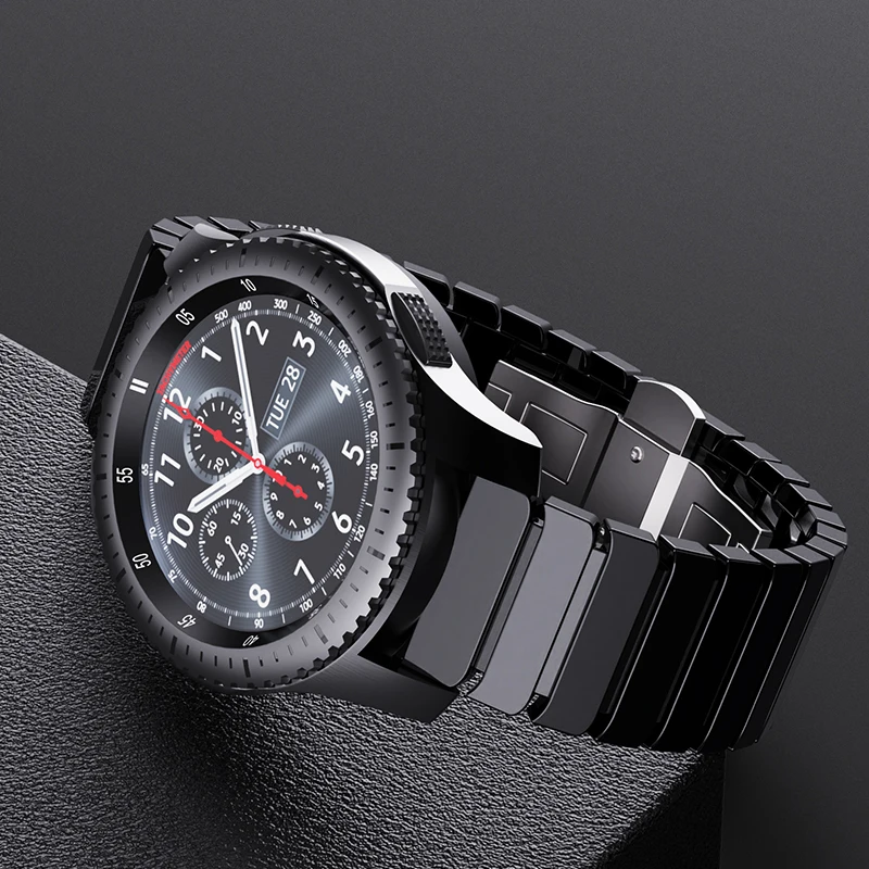 Ремешок керамический 22 мм для Samsung Gear S3 Frontier Huawei Watch GT 2 46 huami Amazfit Stratos