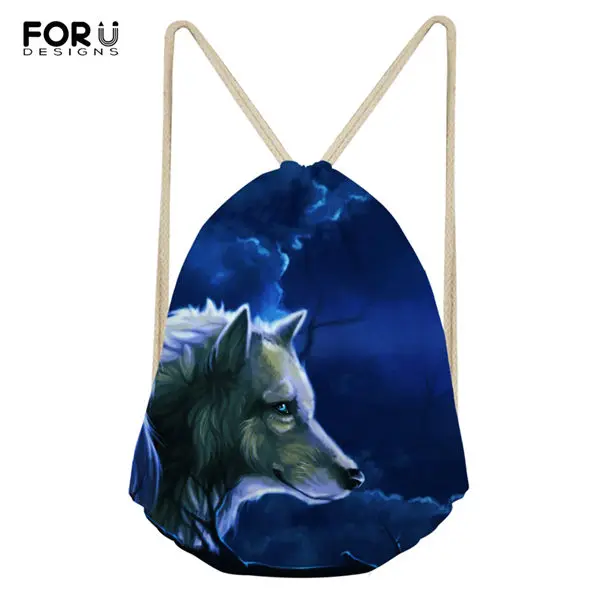FORUDESIGNS/женские сумки для путешествий с рисунком "Fantasy Wolf"; мужская обувь с карманами; дизайнерский рюкзак для путешествий с изображением животных из мультфильма для мальчиков - Цвет: CDWX3776Z3