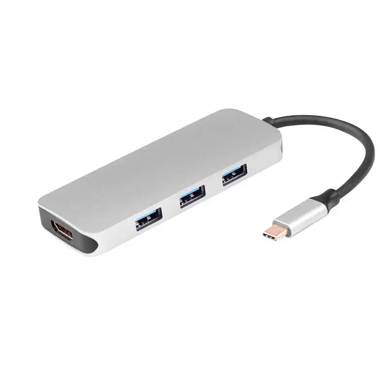 ABKT-Ult-Best 7-в-1 Тип-C концентратор USB док-станция для Поддержка 4K x 2K Hdmi Sd/Tf Card Reader Pd зарядки Порты и разъёмы адаптер Алюминий см Высота: см