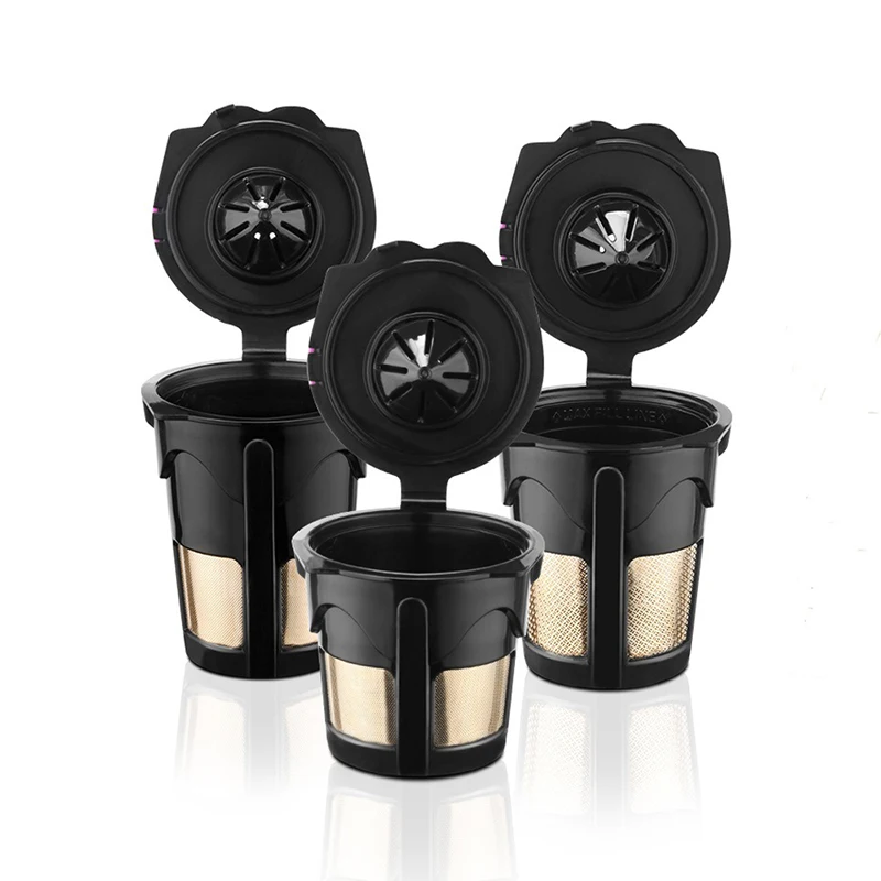Многоразовые кофейные K чашки набор совместимы для Keurig 2,0 машин, многоразовые KCups, экологичный фильтр кофейные капсулы, кофейные инструменты