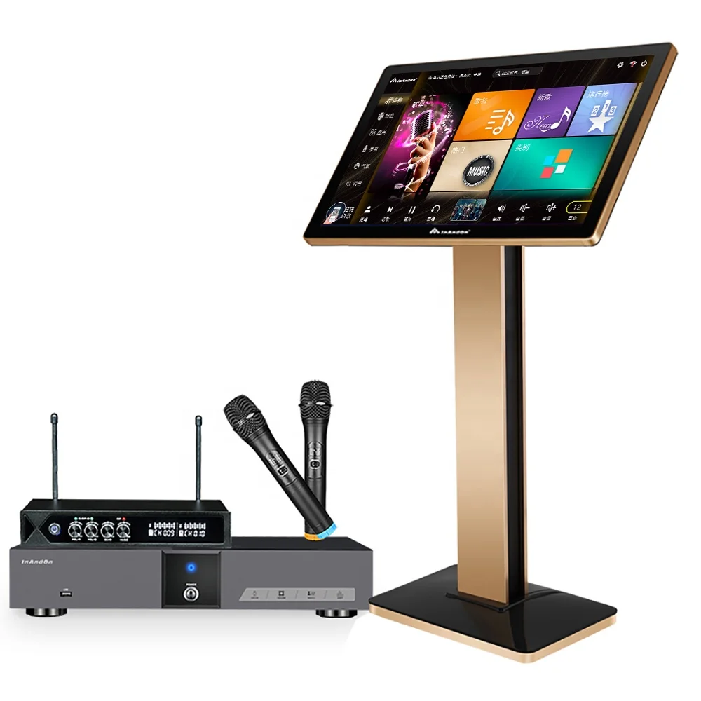 China Manufacturer Professional Karaoke Machine V5 MAX Dual System English KTV Smart   TV  Players