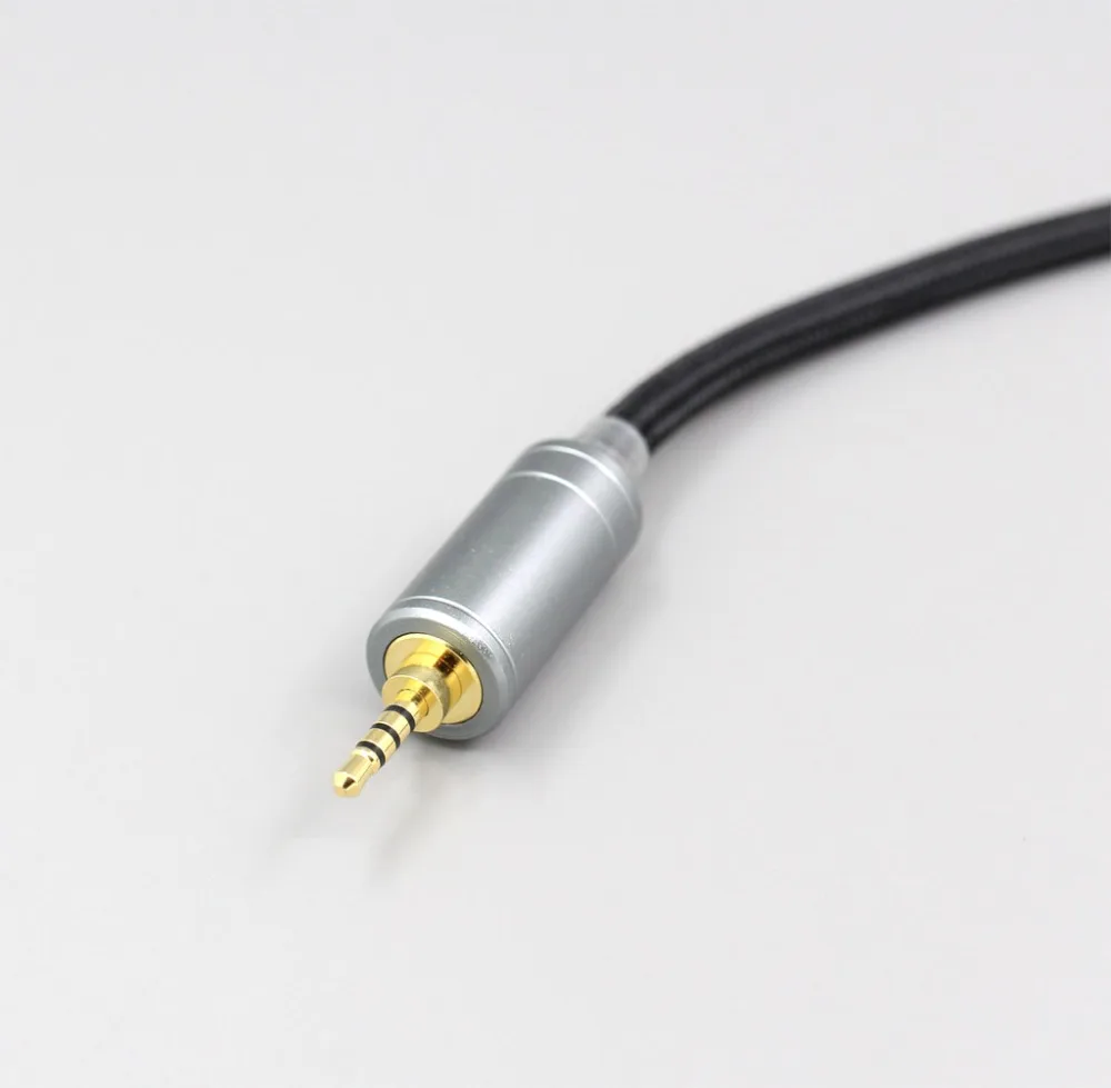 LN006071 3,5 мм XLR 4pin ткань OD 5 мм OCC чистый посеребренный кабель для наушников для фокусных расстояний Utopia Fidelity Circumaural