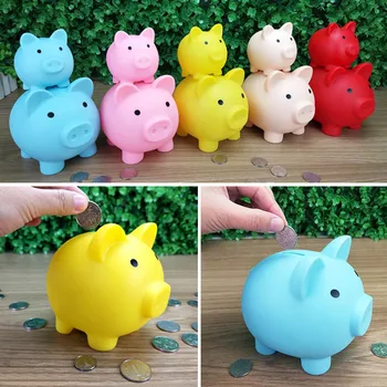 

Coins Storage Box Money Saving Case Piggy Bank Money Boxes Home Decor Cartoon Pig Shaped Children Toys 1Pcs Birthday Gift