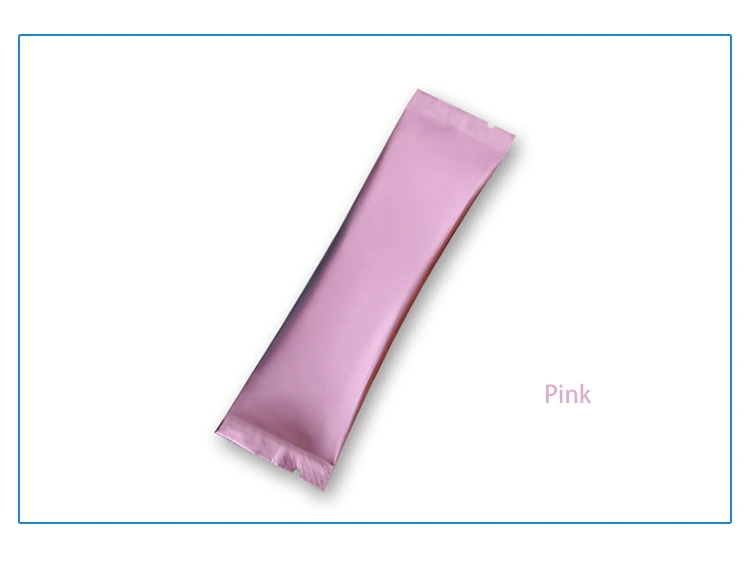 0,22 мм Четырехцветная алюминиевая фольга для кофе, молока, чая, фруктов, порошка, поднимает имбирь, сахар, порошок, независимый портативный мешок - Цвет: Pink