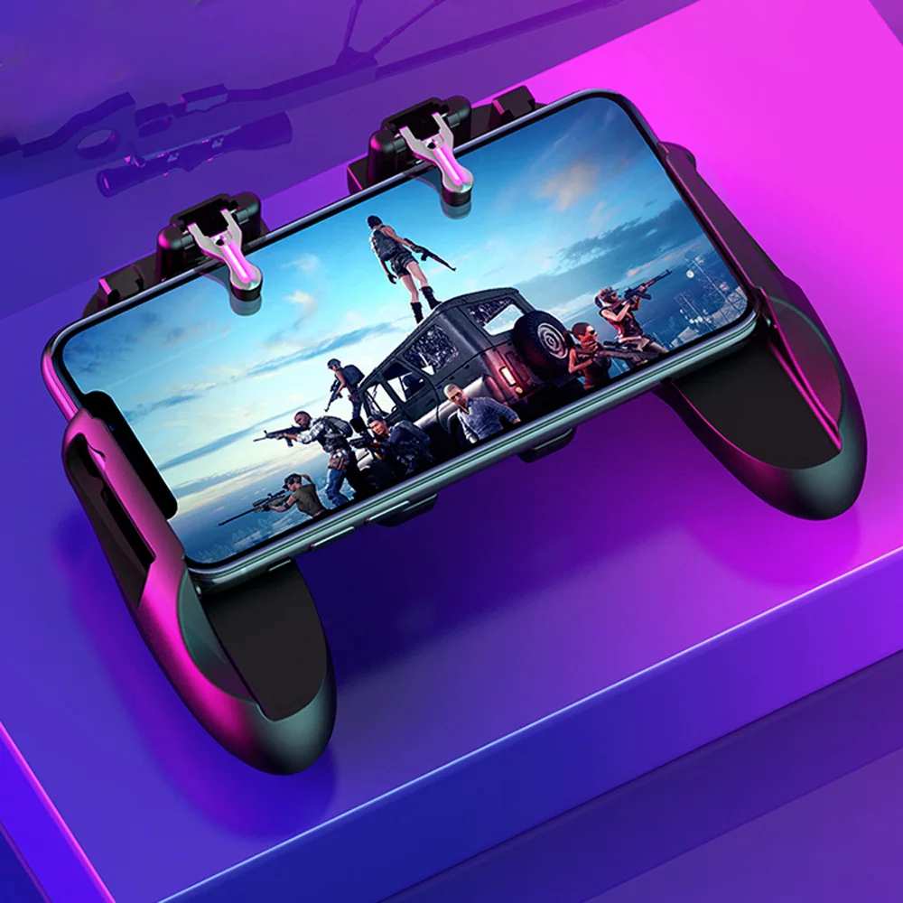 PUBG мобильный игровой контроллер геймпад триггер Aim Кнопка L1R1 джойстик для шутеров для IPhone Android телефон с охлаждающим вентилятором