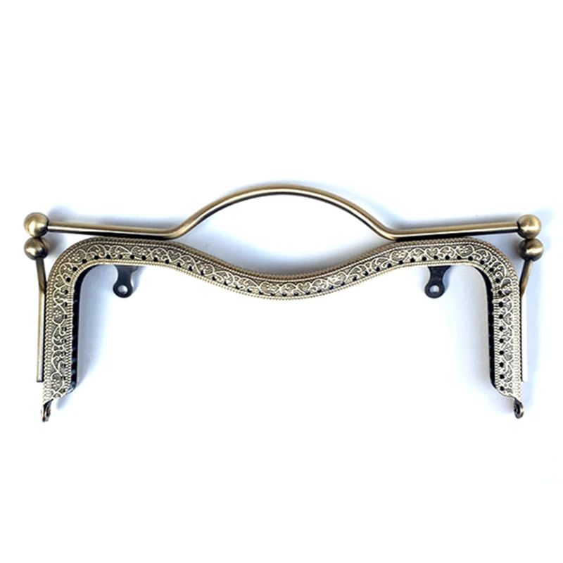 5Pcs M Purse Frames Clasps Lock Clutch Buckles Sewing Holes DIY Handbag Handle Luggage Bag Hardware Accessories 20/27cm
