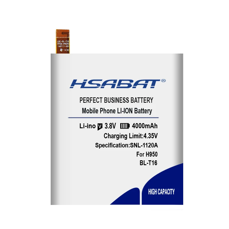 HSABAT 4000 мА/ч, Батарея для LG H955A H959 G Flex 2 Vu 4 Vu4 H950 LS996 H955 US995 BL-T16