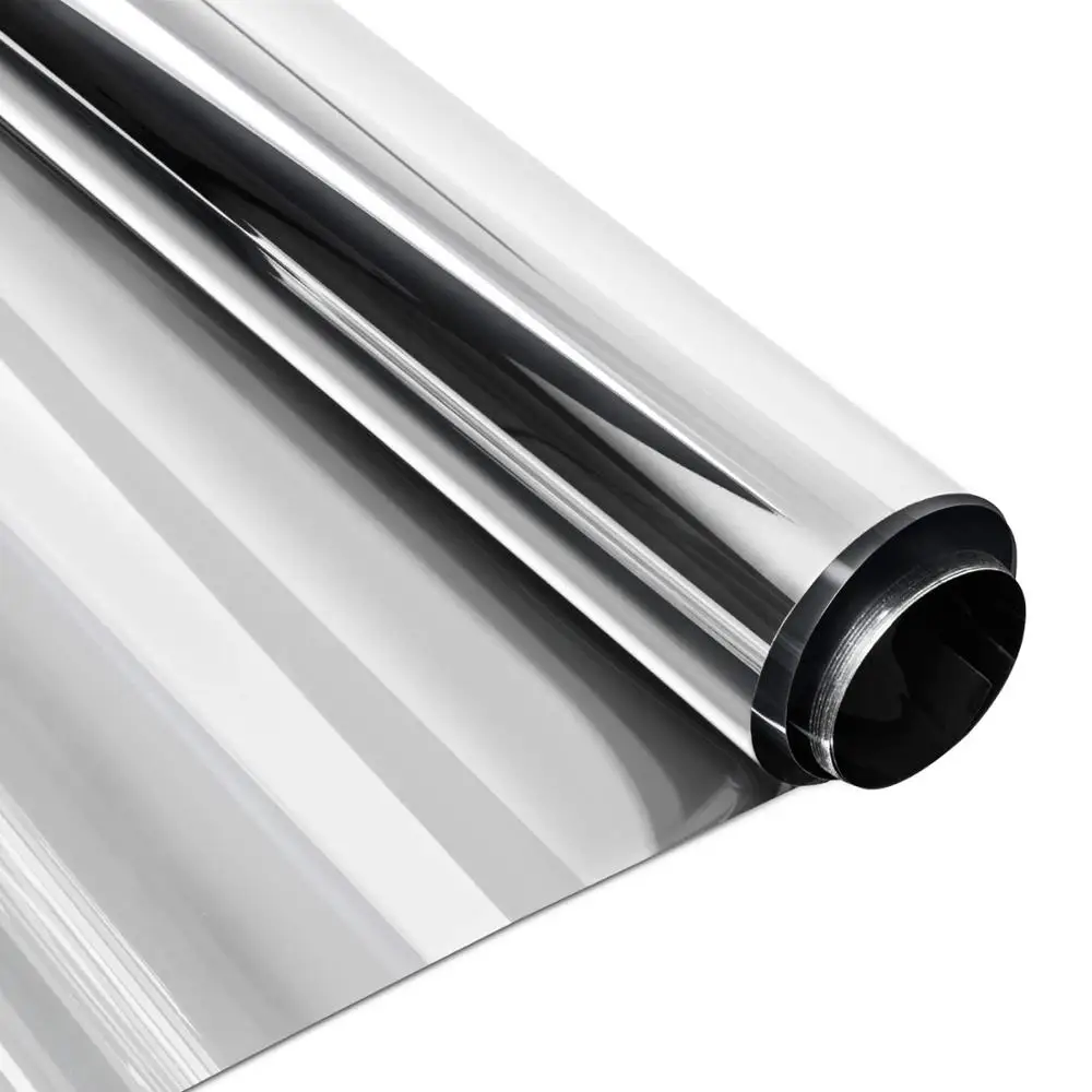 

One Way Mirror Film Privacy Self-adhesive Residential DIY Window Film Heat Control Glare Control Anti UV Window Tint Sticker