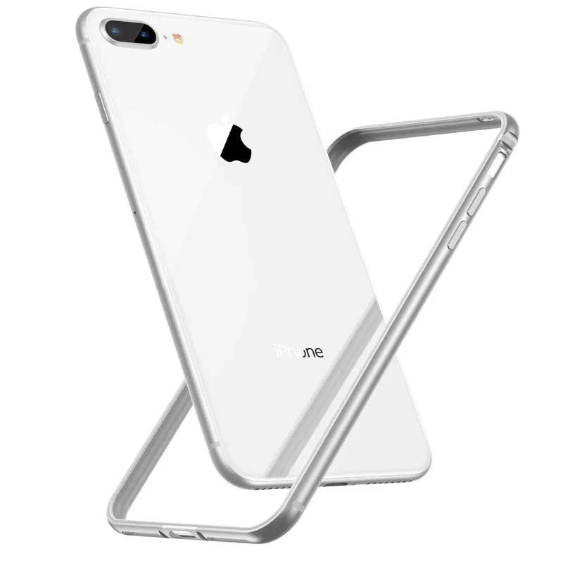 Чехол бампер для iPhone X 11 Роскошный Алюминиевый металлический каркас чехол XS XR 8 7 6 S