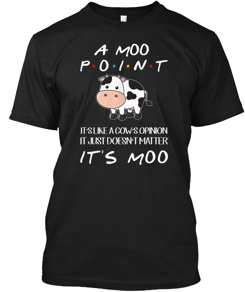 Мужская футболка # Friends-A Moo Point It's (1) женские футболки | одежда