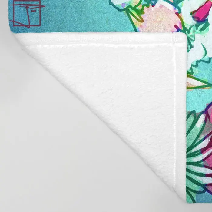 Flower Design Blankets Flower Bath Throw Blanket Flannel Fabric Blanket Throws for Sofa 150x200 Flower Fleece Throw