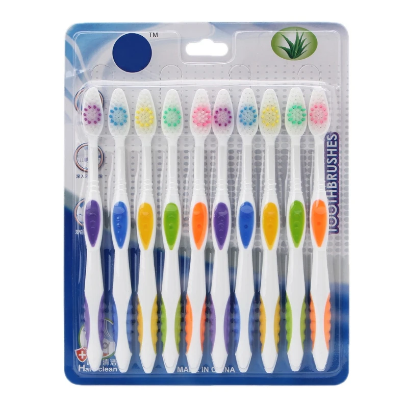 10pcs Ultra Soft Bamboo Charcoal Nano Toothbrush Adults Tooth Brush Oral Health Care With Retail Package New |
