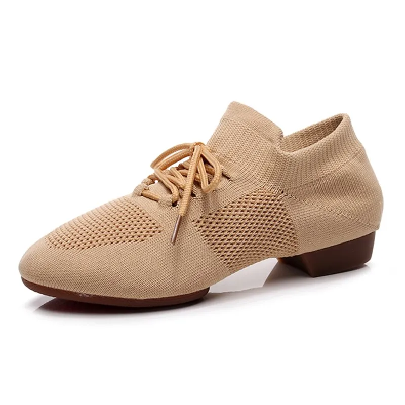 Women Dancing Shoes Soft Pointe Ballet Jazz Dance Shoes Chunky Heel dance shoes