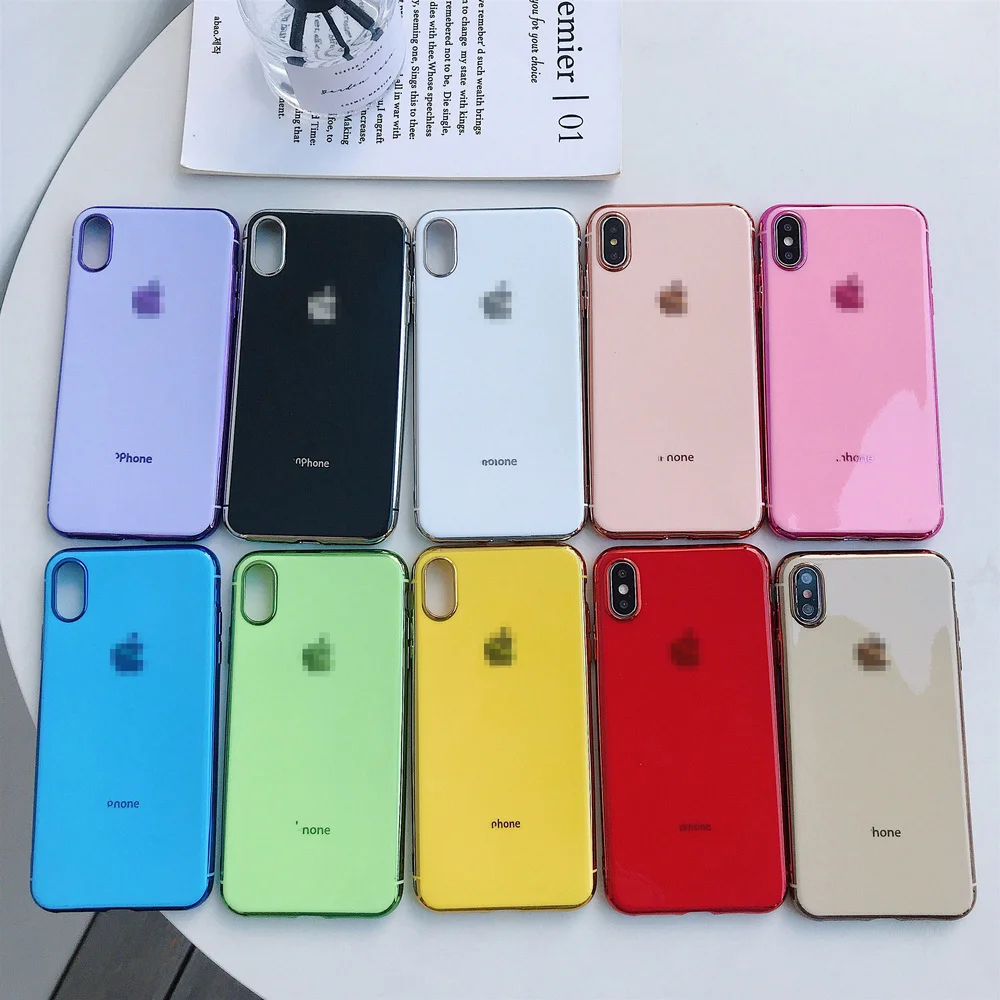 Чехол с рамкой из закаленного стекла для iPhone 11 черный красный белый золотой чехол