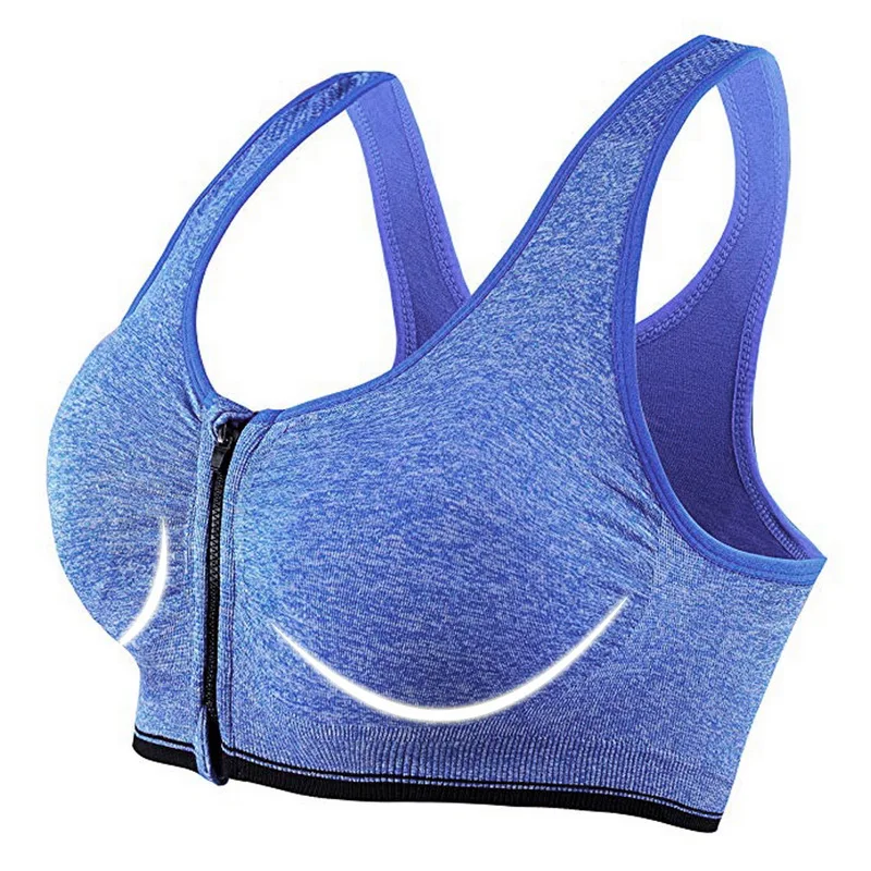style 2 VertvieZipper, пуш-ап, спортивный бюстгальтер, женский, беспроводной, мягкий, противоударный, для спортзала, фитнеса, занятий спортом, бега, йоги, жилет, топы - Цвет: style 2