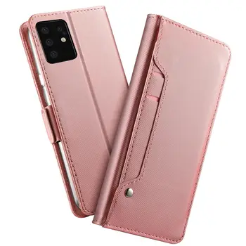 

For Samsung Galaxy S20 S20 Plus Case Flip Stand Luxury Leather Mirror Shockproof Cover for Samsung S20 Ultra Case Card Wallet