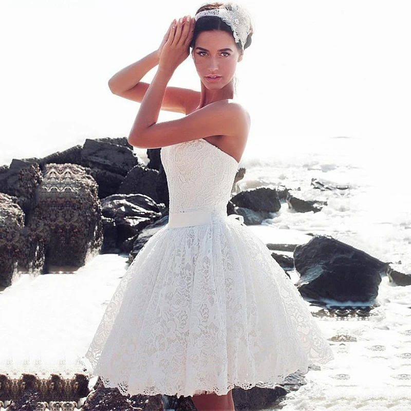 Милые кружевные свадебные платья vestidos de novia Короткие свадебные платья Дешевые Бальные Свадебные платья vestidos de novia