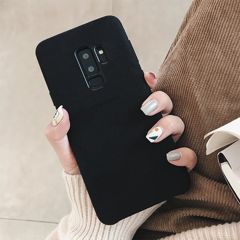 S9 plus чехол для samsung Galaxy S9 замшевый кожаный чехол для телефона с защитой от отпечатков пальцев задняя защитная крышка для samsung Galaxy S9+ S9Plus