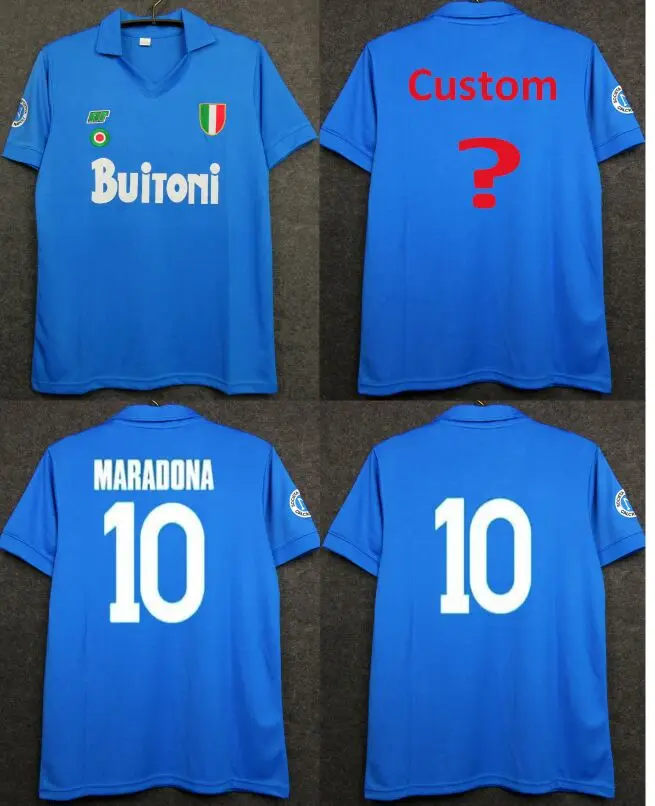 High Quality Maglie Calcio Napoli Italy Classic Retro Maradona Naples Vintage Football Shirts 1987 1988 Camisetas Soccer Jersey T Shirts Aliexpress