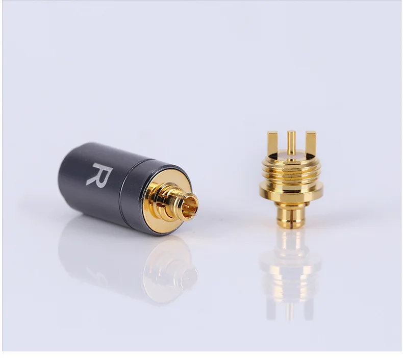 

5 Piar MMCX Thread Connector Male L/R Socket For Shure SE535 SE215 SE425 SE846 UE900 Headphone DIY Gold Plated Pins