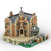 

MOC Horror Game Haunted Manor Ghost Bricks Model House Collection Castle Ft Model Streetview Building Blocks Kid DIY Gift