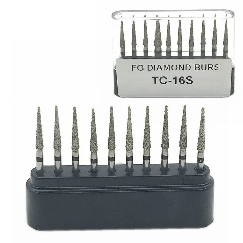 10 шт/коробки Стоматологические алмазные буры сверла стоматологические Dia Burs для