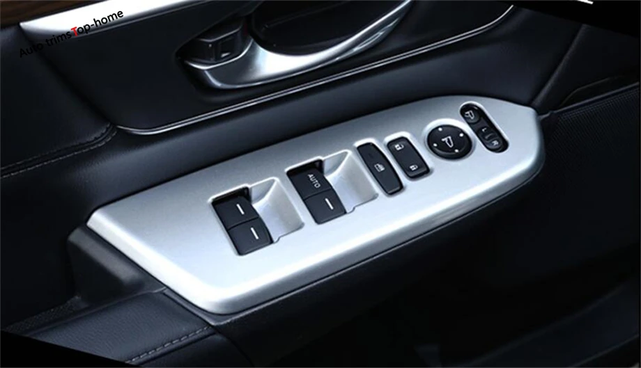 Yimaautotrims Accessories Fit For Honda CR-V CRV 2017 2018 2019 2020 Inner Door Armrest Window Lift Button Panel Cover Trim | Автомобили и