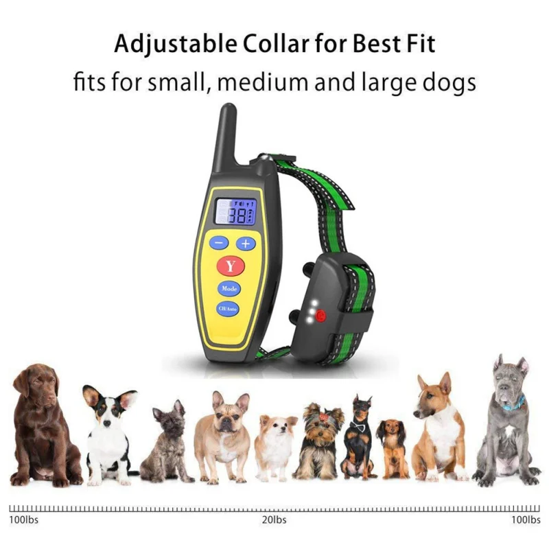 Электрический ошейник для дрессировки собак, водонепроницаемый ...