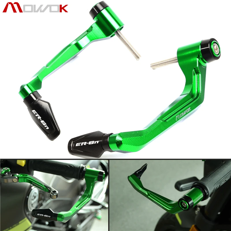 Ручки Руля Мотоцикла Для KAWASAKI ER6F ER6 F ER6N E R6N наконечники руля + рычаги тормозной
