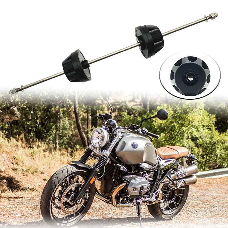R nine t-フロントホイールアクスルプロテクター,bmw rninet r9t pure racer scrambler urban g/s  2014-2018 2019 2020