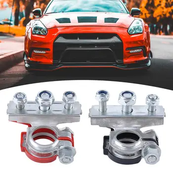 

1 Pair waterproof durable Car Automotive Top Post Battery Cable Wire Terminals Clamp Connectors anti-oxidation anti-corrosion