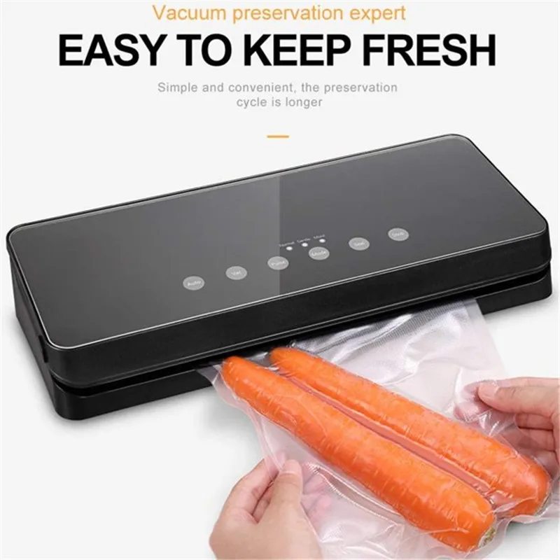 Upgraded Full Automatic Vacuum Sealer Machine Food Packaging Vacuum Food Sealing Machine Packer 220V/110V LED For Food Storage_voghion.com
