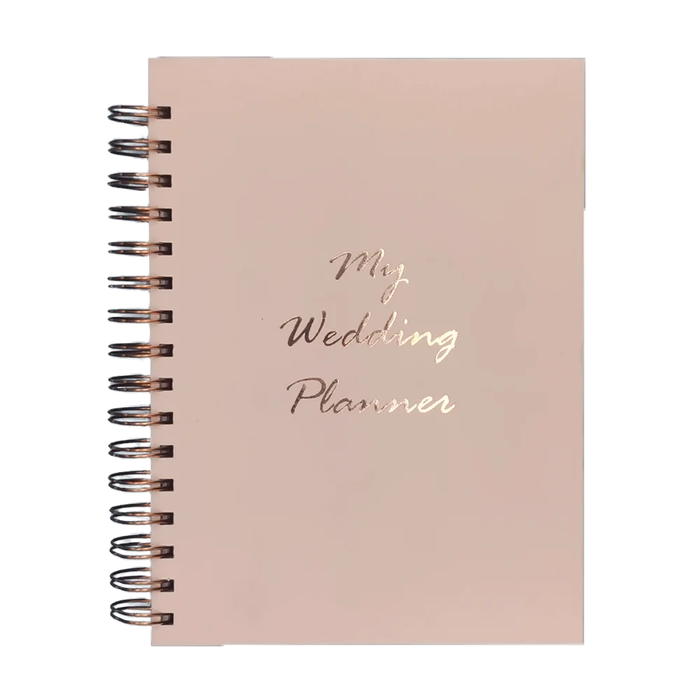 A5 Rose Gold Hardcover Updated Bridal Organizer Notebook Wedding Planner Book | Канцтовары для офиса и дома