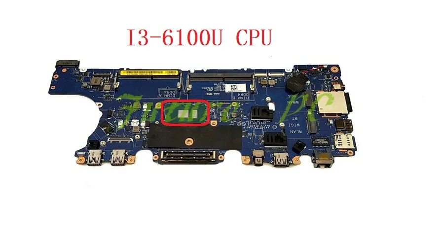 JOUTNDLN для материнской платы ноутбука Dell Latitude E7470 AAZ60 LA-C461P REV: 1,0(A00) CN-0V2N4V 0V2N4V V2N4V I3-6100U протестировано