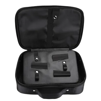 

Portable Handbag Hairdressing Tool Storage Bag Scissors Comb Hair Clipper Organizer Storage Case Black For Hair Stylist