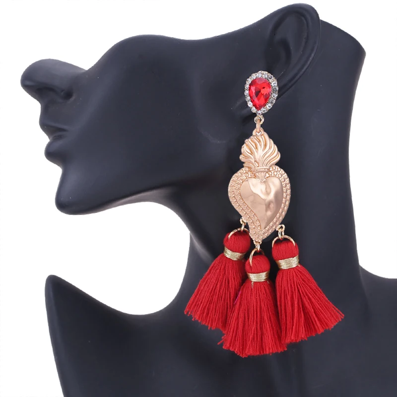 2019-New-tassel-earrings-Bohemian-Enamel-Circle-Love-Heart-Long-Dangle-Earrings-For-Women-Exaggerated-Big-Red-Statement-Earrings-For-Party-boho